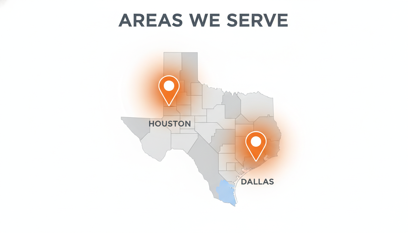 Service areas map